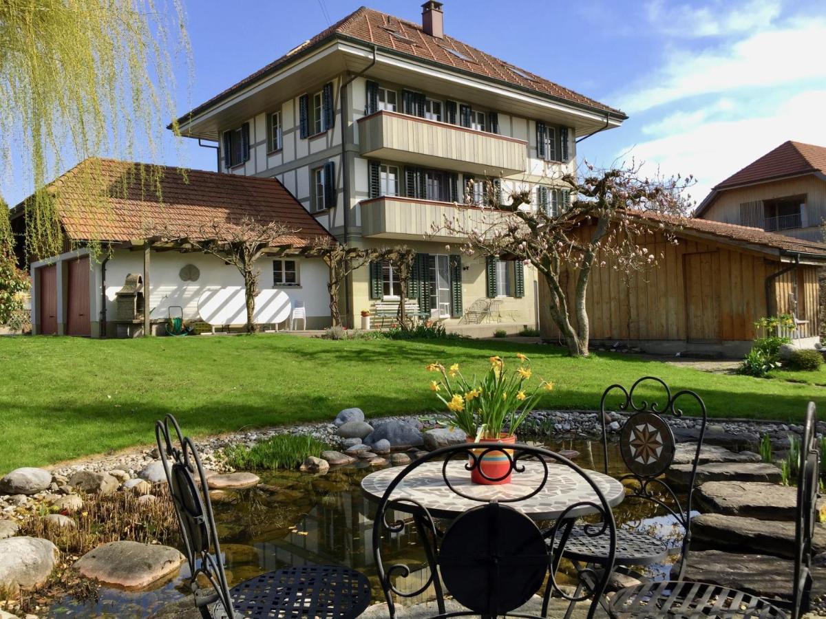 "Zur Alten Schmiede", 70M2 Studio Mit Kaminfeuer Und Sauna Fraubrunnen Exterior photo